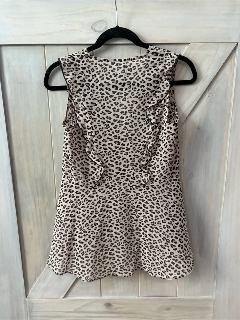 Cabi Sleeveless Animal Print V-Neck Top - Picture 8 of 9